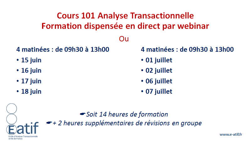 calendrier 101 webinar